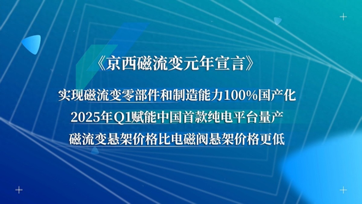 京西集團第四代MagneRide?磁流變懸架國產(chǎn)，磁流變元年啟航